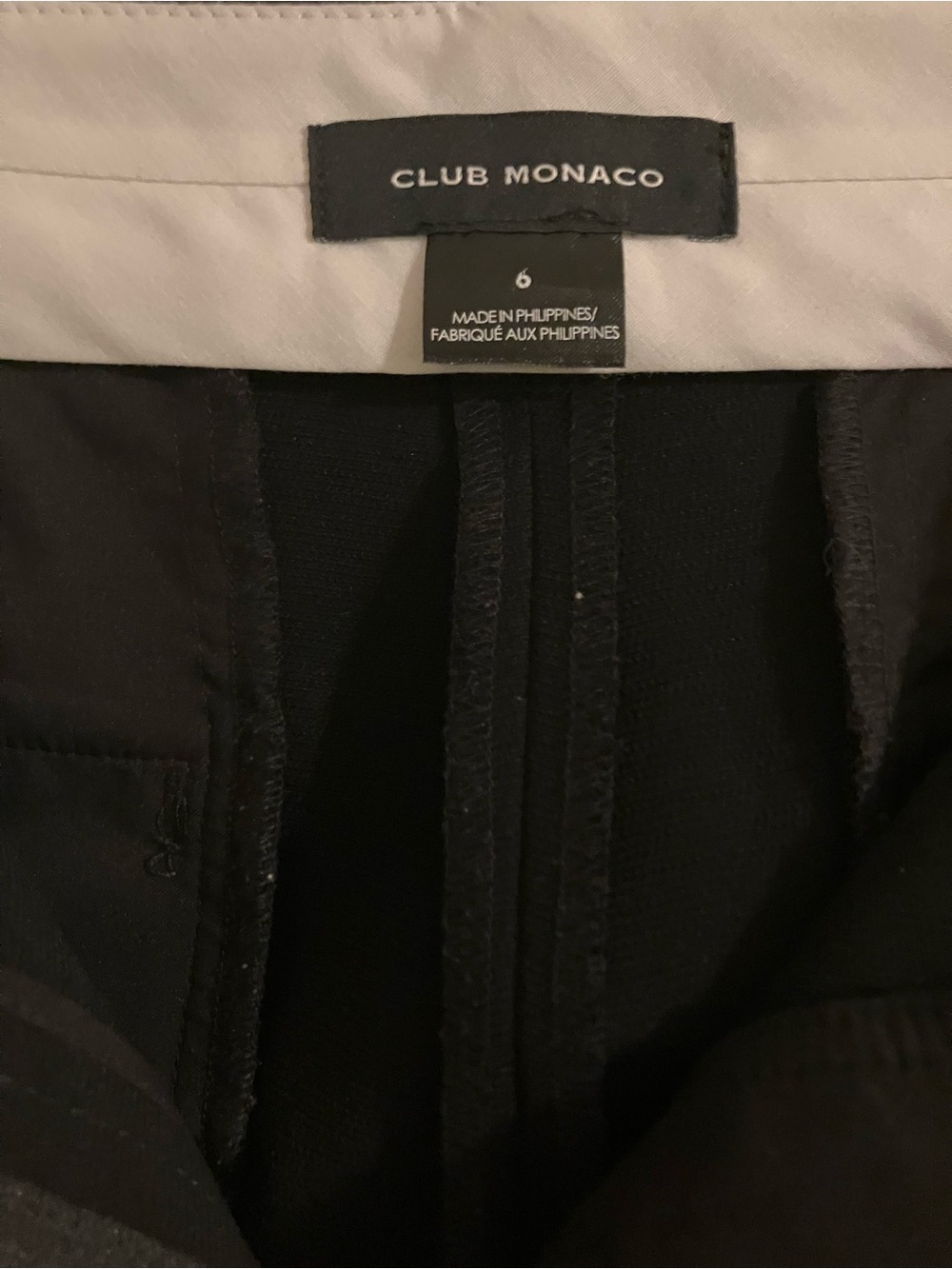 Club Monaco Crepe Pants - Size 6, black - Picture 5 of 7